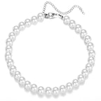 White Pearl Chokers Necklace