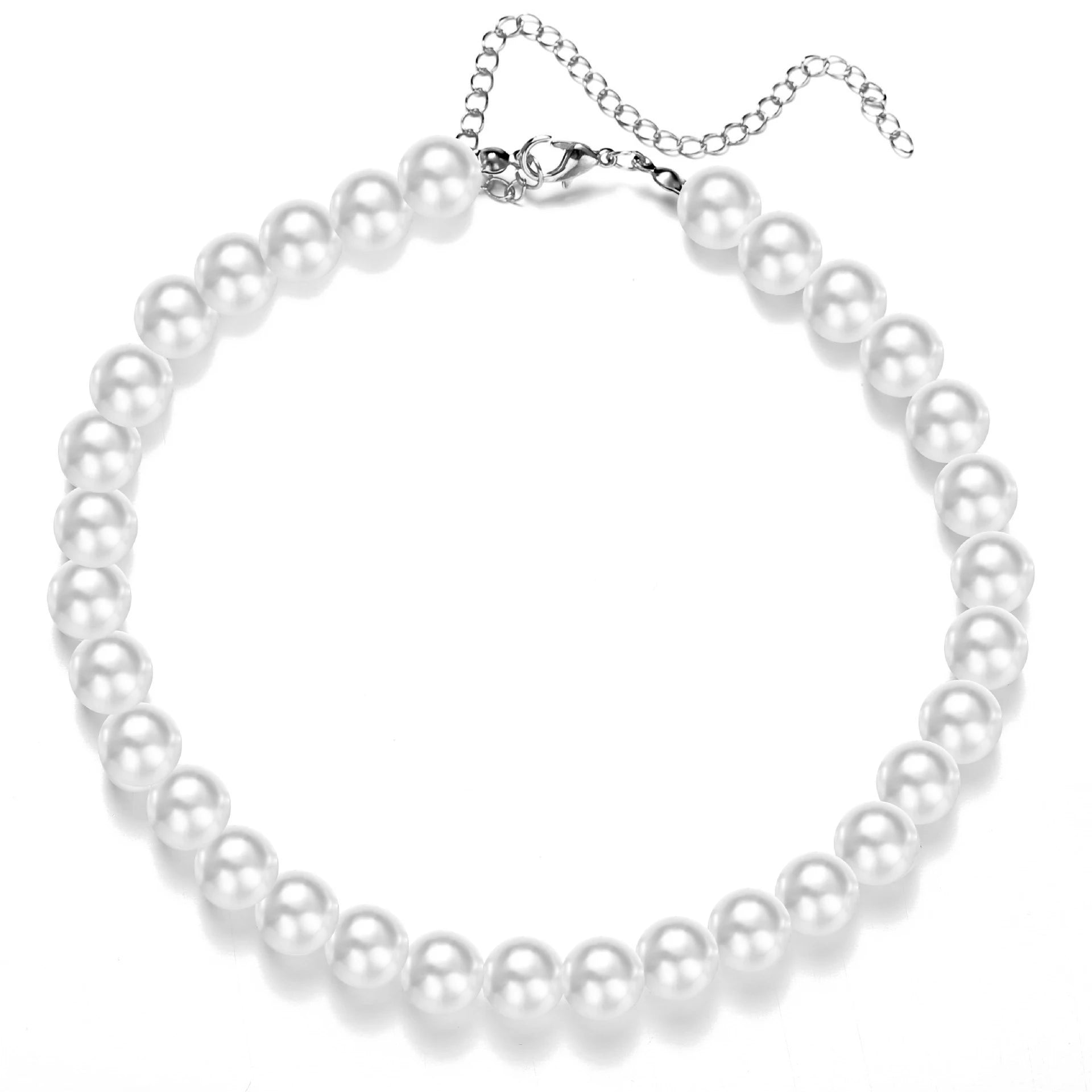 White Pearl Chokers Necklace