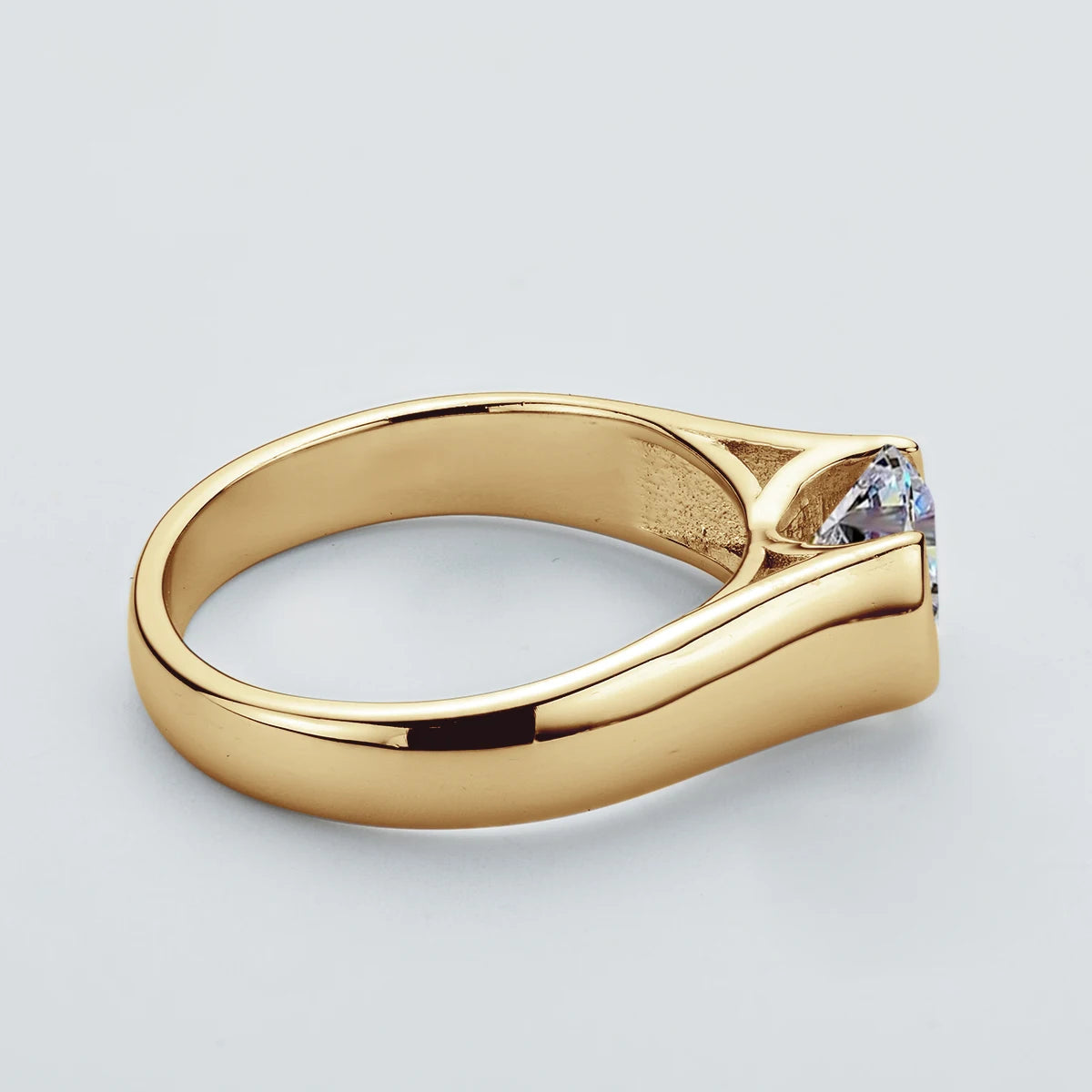 Anziw Real 925 Silver 2 Carat Moissanite Solitaire