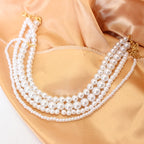 White Pearl Chokers Necklace