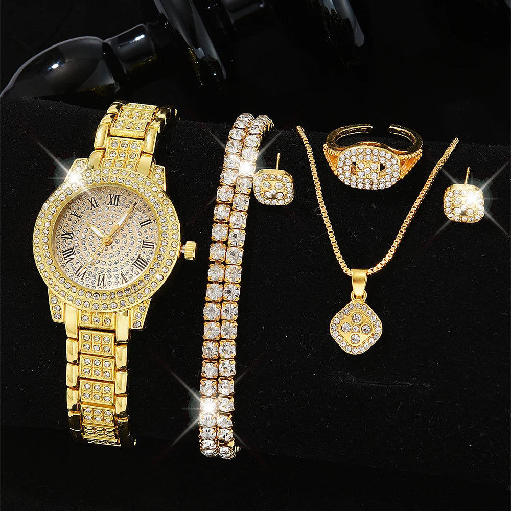 Quartz Diamond Wristwatch