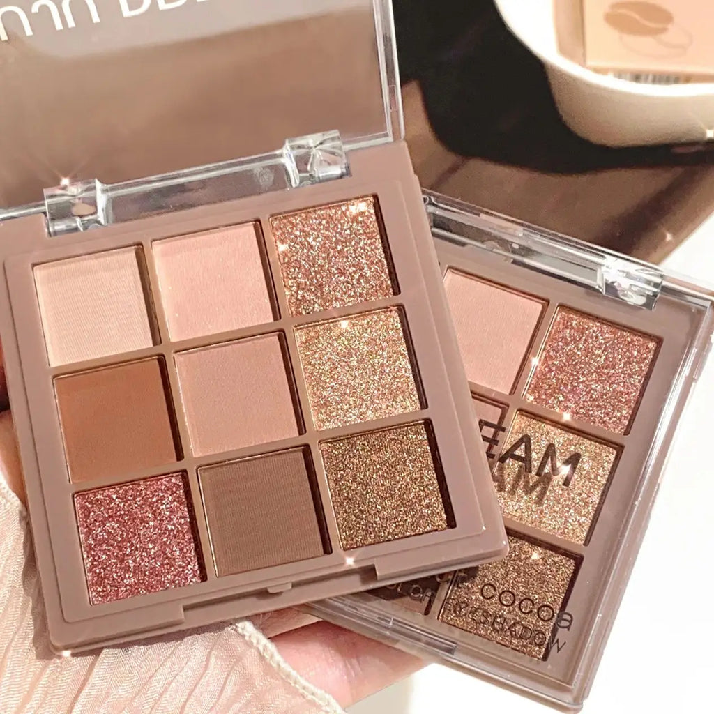 Luxurious 9-18 color eyeshadow palette - Velvet matte