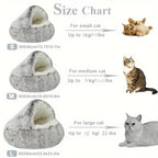 Winter Plush Pet Cat Bed Round
