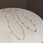 Elegant Simple Design Natural Freshwater Pearl 14K Gold