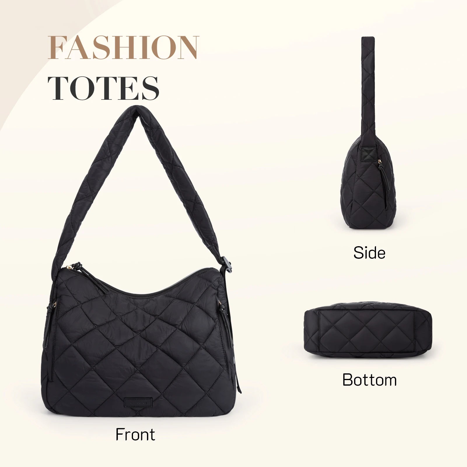 BAGSMART Missnine Quilted Puffer Bag for Women