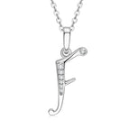 Anziw Name Necklace 26 Letter Initial Moissanite Pendant Real Silver 925