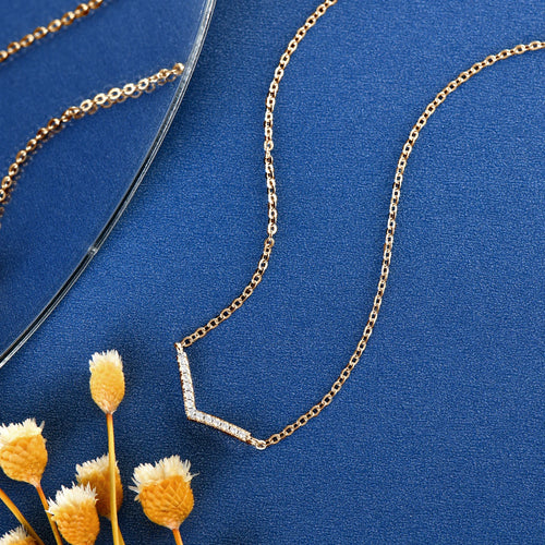 925 Sterling Silver 1mm Moissanite Pendant Necklace