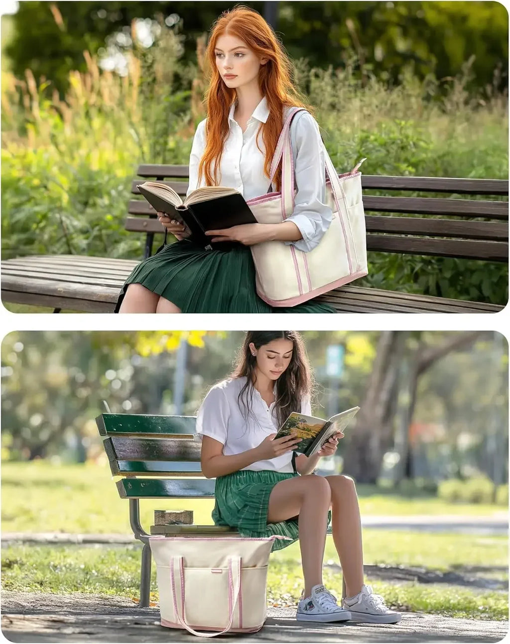 BAGSMART Women's Canvas Tote Bag