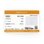 Anziw Real 1.0Carat Moissanite Twist Necklaces 925 Silver