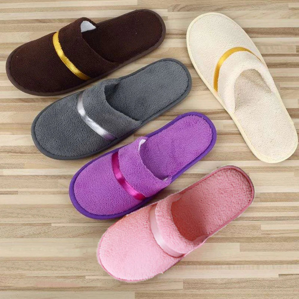 All-inclusive Slippers Men Women Hotel Disposable Slippers Hospitality Travel Comfor Multi-colored Breathable Slides Sandals