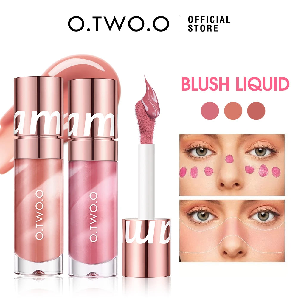 O.TWO.O Liquid Blush Face Blusher Moisturizing Long Lasting