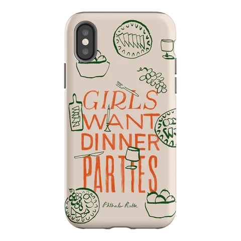 Dinner Parties iPhone Case Luxury Double Layer Cover