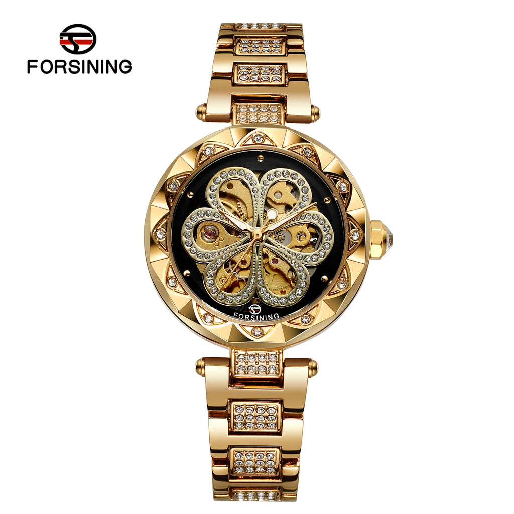 Forsining Skeleton Watch for Women