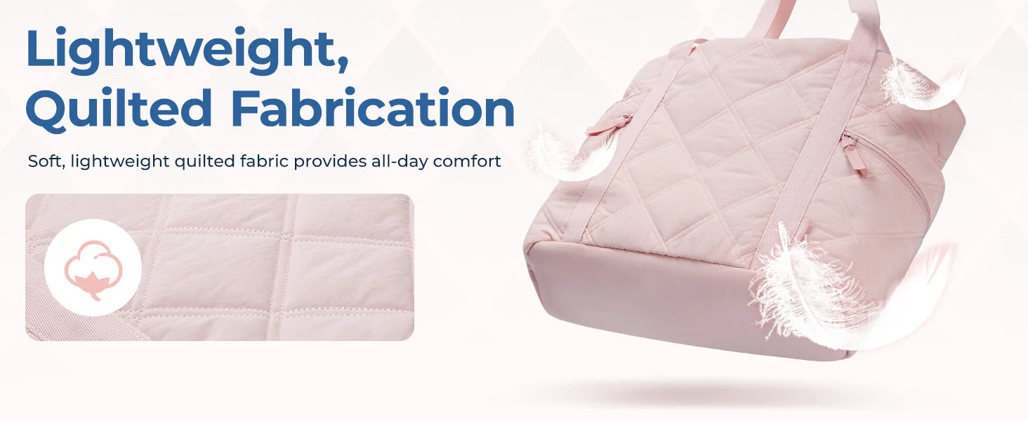 BAGSMART Tote Bag, Puffer Tote Bag