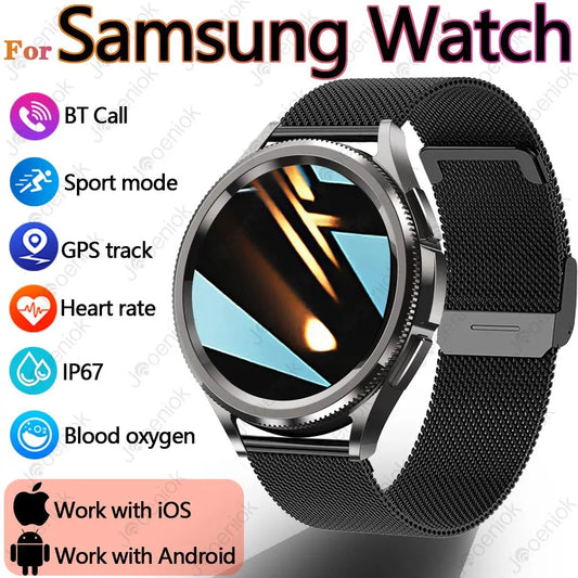 For Samsung Watch Smart Watch6 Women 1.49” Display Bluetooth Calling Sport Mode Health Monitoring IP67 Waterproof Smartwatch Men