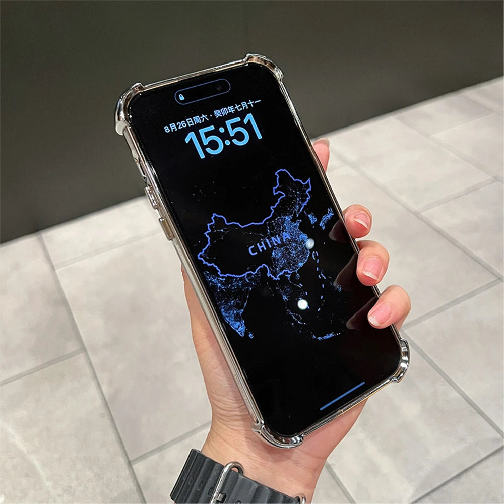 Plating Shockproof Magnetic Bracket Case