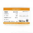 Anziw Chunky Hoops 2.5mm D Color Moissanite Thick Huggie Earring Gold Plated 925 Silver