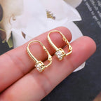 6.5mm D Moissanite Clip On Earrings 925 Sterling Silver