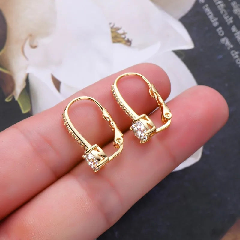 6.5mm D Moissanite Clip On Earrings 925 Sterling Silver