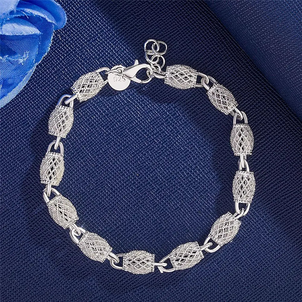 925 Sterling Silver Beads Charm Bracelets For Women Luxury Hollow Adjustable Lucky Ball Bracelet Wedding Party Fine Jewelry Gift