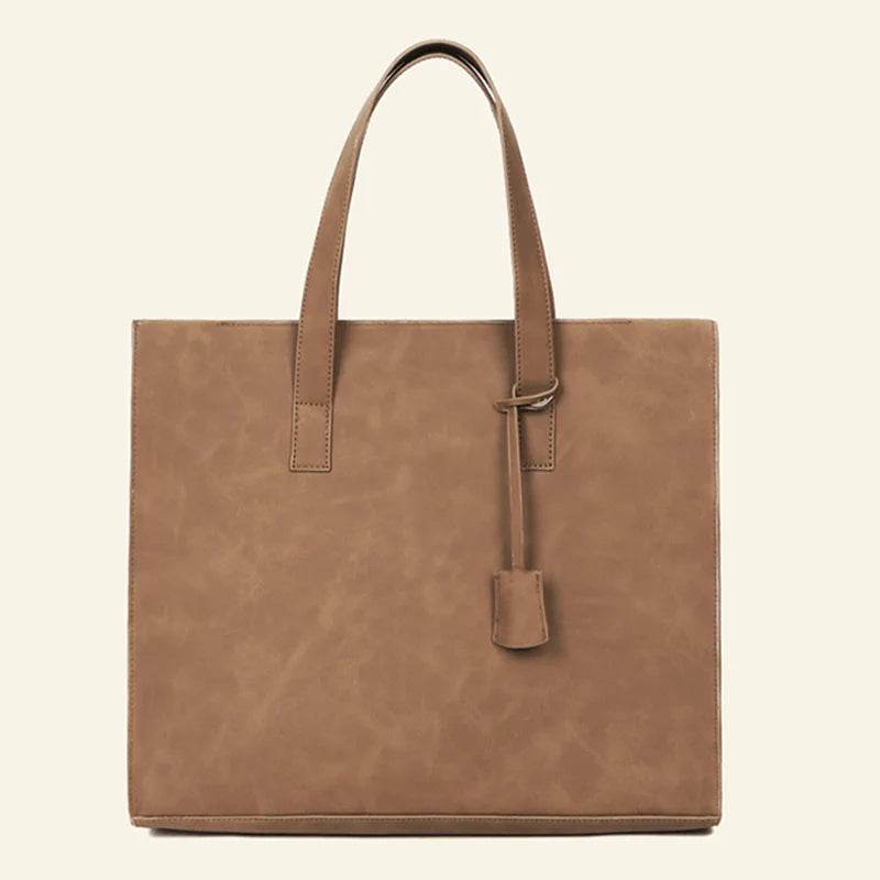 Luxury Soft Leather Handbag For Men Vintage Large Capacity Tote Bag Weekend Male Shoulder Messenger Bag Casual Crossbody Bag - Imbasat