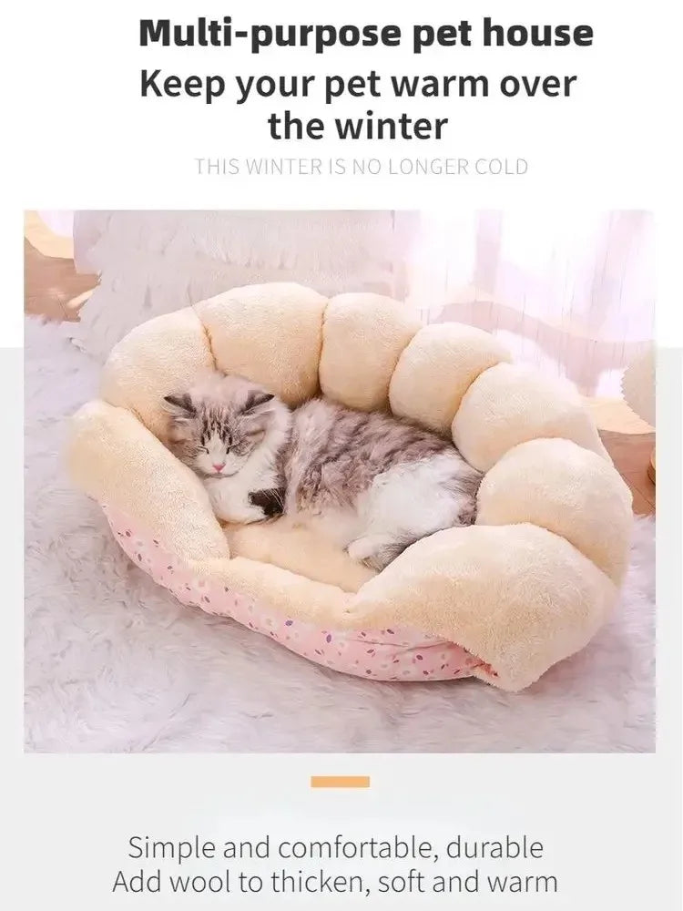 Cats Bed Winter Warm Pet Supplies Basket Houses Accessories All Accessory Dog Mat Cushions Kitten Things Puppy Goods Beds House