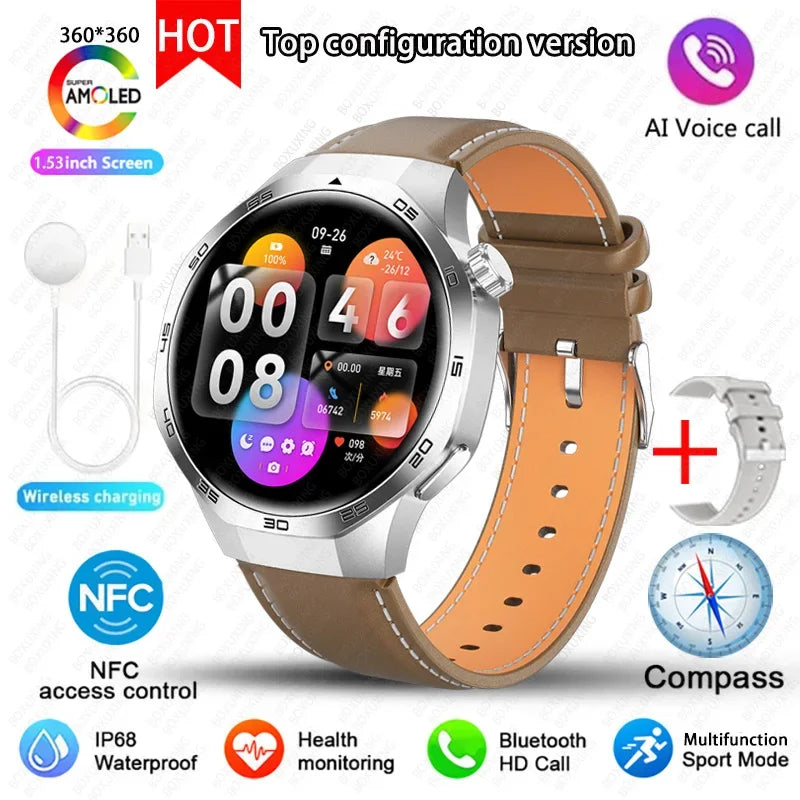 Xiaomi Watch GT5 Pro Smart Watch HD AMOLED Screen NFC GPS Tracker Bluetooth Call Health Waterproof Smartwatch Men Women