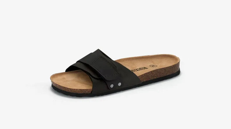 Summer Flat Cork Slipper Softwood Beach Casual Nubuck  Platform Shoes