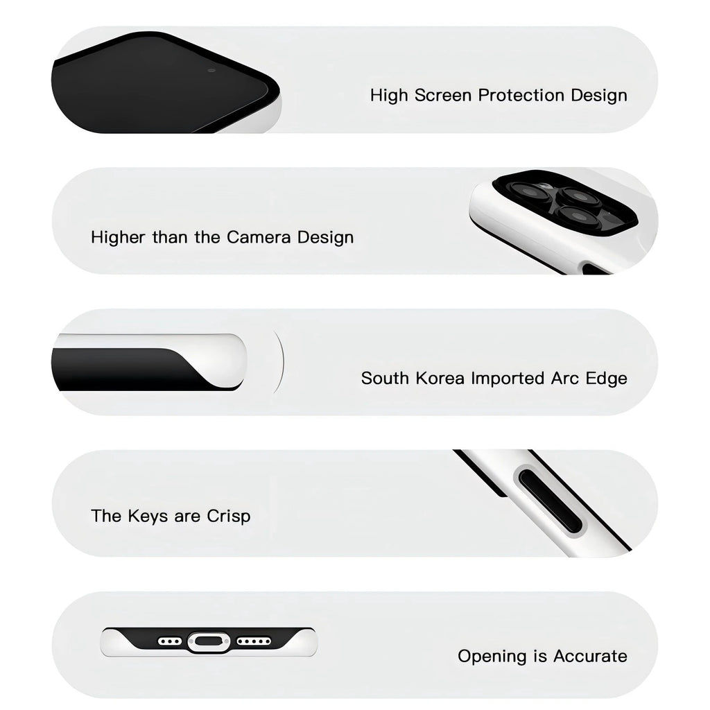 Luxury Clmj Beach Waves iPhone Case Double Layer Cover