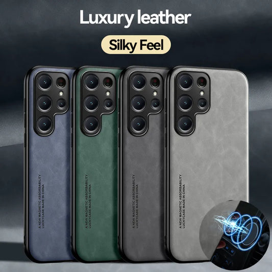 Shockproof Case for Samsung Galaxy S25 S24 FE S23 Ultra S22 Plus S21 S20 Protective Cover Magnetic Suction Coque Funda Capa