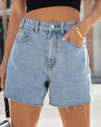 women's summer casual loose denim shorts