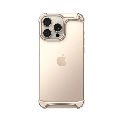 Arc Pulse Luxury Aluminum Metal IPhone Case 13 14 15 16Pro Pro Max Plus Customize Matte Matte Gold/silver/black/desert Gold Case