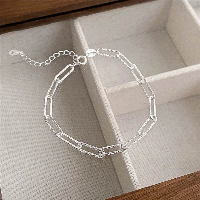 Luxury 925 Sterling Silver Bracelet for Woman Vintage Original Lucky Beads Ball Adjustable Bracelets Designer Jewelery Gifts - Imbasat