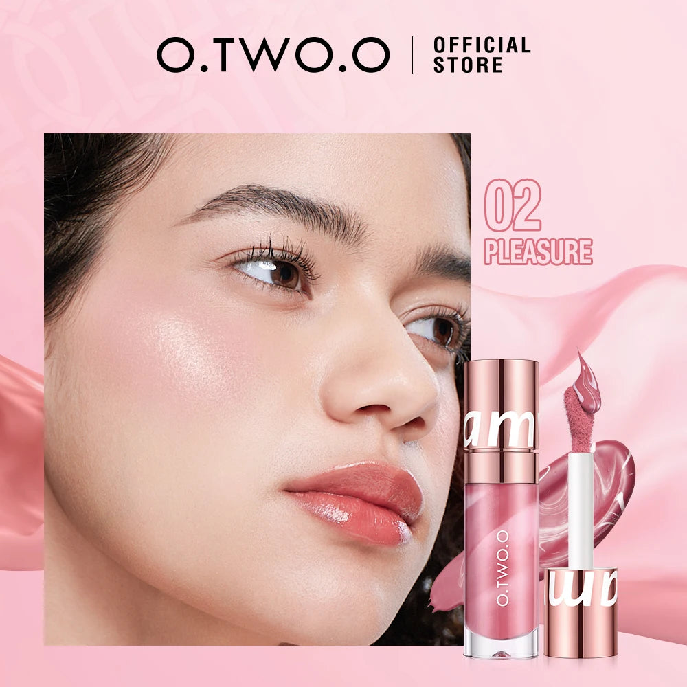 O.TWO.O Liquid Blush Face Blusher Moisturizing Long Lasting