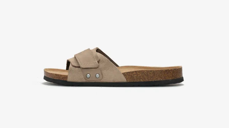 Men's Summer Flat Cork Slipper Softwood Beach Casual Nubuck Slides Mule Clogs Sandals Platform Shoes Ladies Footwear 2025