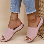 Sandals Women Elastic Force Summer Shoes Women Flat Sandals Casual Indoor Outdoor Slipper Summer Sandals For Beach Zapatos Mujer - Imbasat