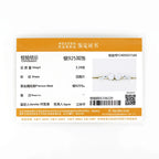 Anziw 1.0ct 6.5mm VVS1 Moissanite Twist Hoop Earrings 925 Sterling Silver