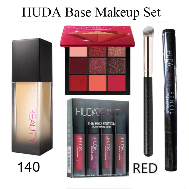 4PCS HUDA Base Makeup Set Foundation
