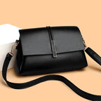 PU Women's Bag 2024 New Fashion Soft Leather Shoulder Bag,Large Capacity Casual Crossbody Bag,Moda Pequeña Bolsa Cuadrada - Imbasat