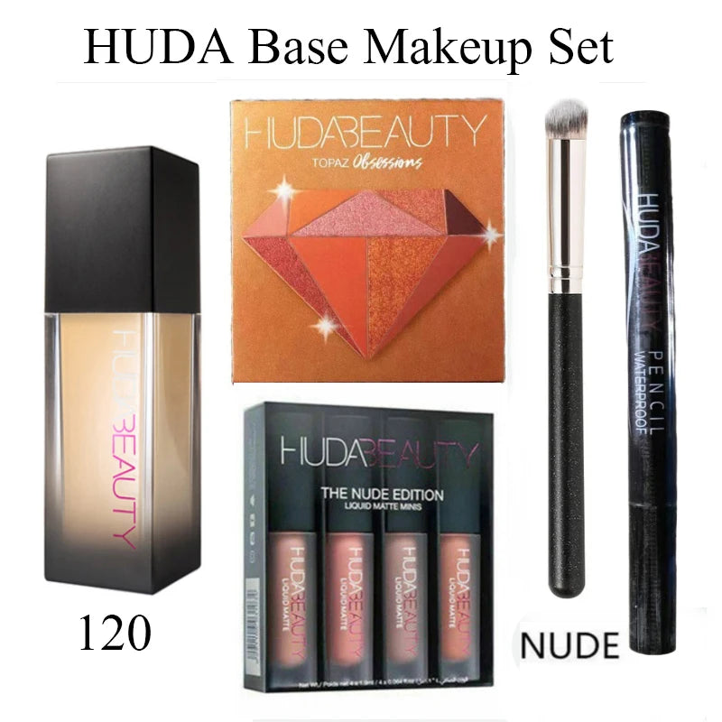 4PCS HUDA Base Makeup Set Foundation