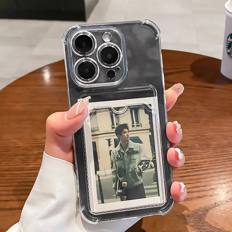 Card Slot Bag Holder Case For iPhone