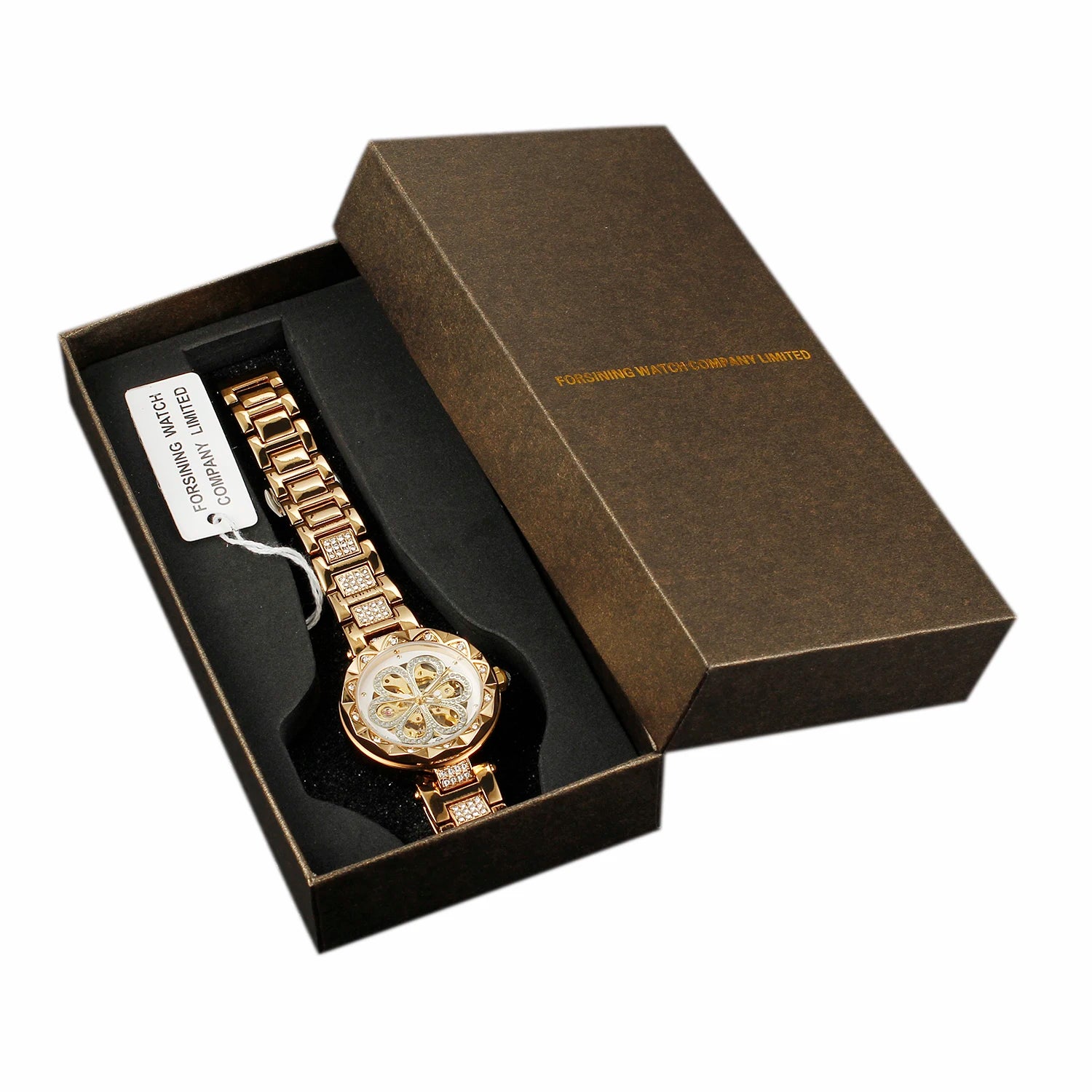 Forsining Skeleton Watch for Women