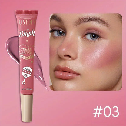 Beauty Liquid Blush Lasting Natural Liquid Contouring Face Blusher Waterproof Facial Blush Stick Soft Light Liquid Blush