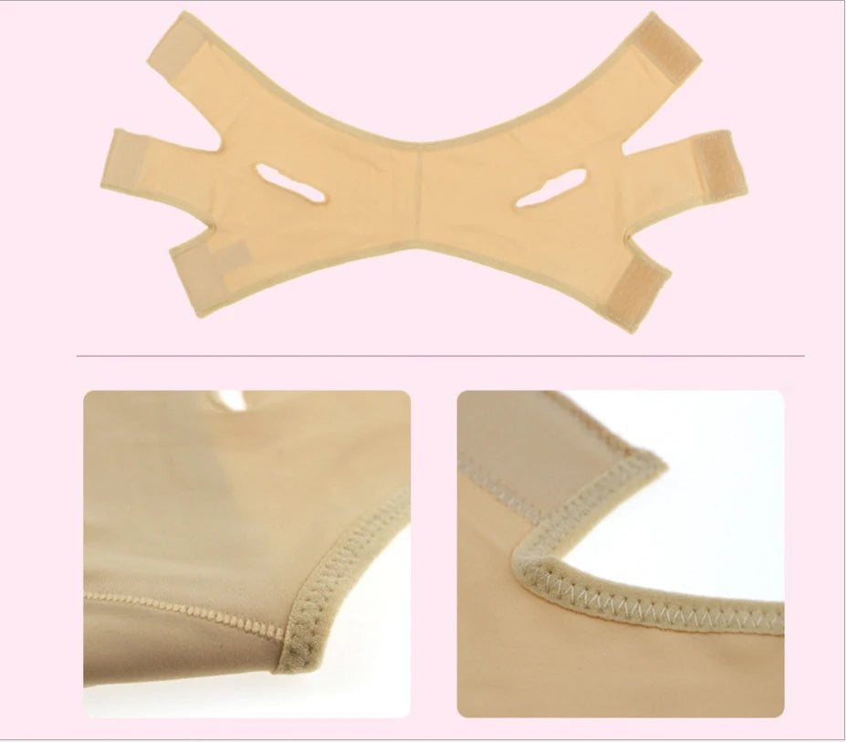 Elastic Face Slimming Bandage V Line Face Shaper Women Chin Cheek Lift Up Belt Facial Massager Strap Face Skin Care Tools Beauty