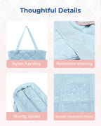 BAGSMART Tote Bag, Puffer Tote Bag