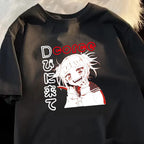 Streetwear Japanese Anime Girl Punk Goth T-shirts  Harajuku