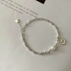 925 Sterling Silver Bracelet Partial Pearls Knots Bracelet for Women Simple Fashion Party Wedding Jewelry Girl Birthday Gifts - Imbasat