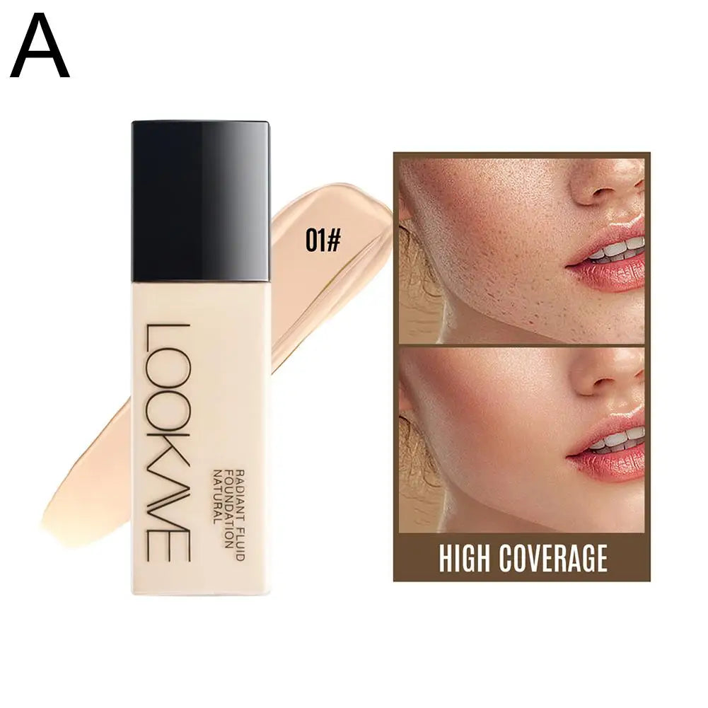 LOOKAVE Liquid Foundation Long Lasting Full Coverage Matte Cream CC
