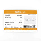 925 Sterling Silver Infinity 4.10ctw. Moissanite Drop Earrings