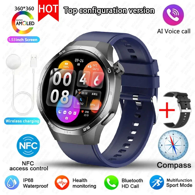 Xiaomi Watch GT5 Pro Smart Watch HD AMOLED Screen NFC GPS Tracker Bluetooth Call Health Waterproof Smartwatch Men Women